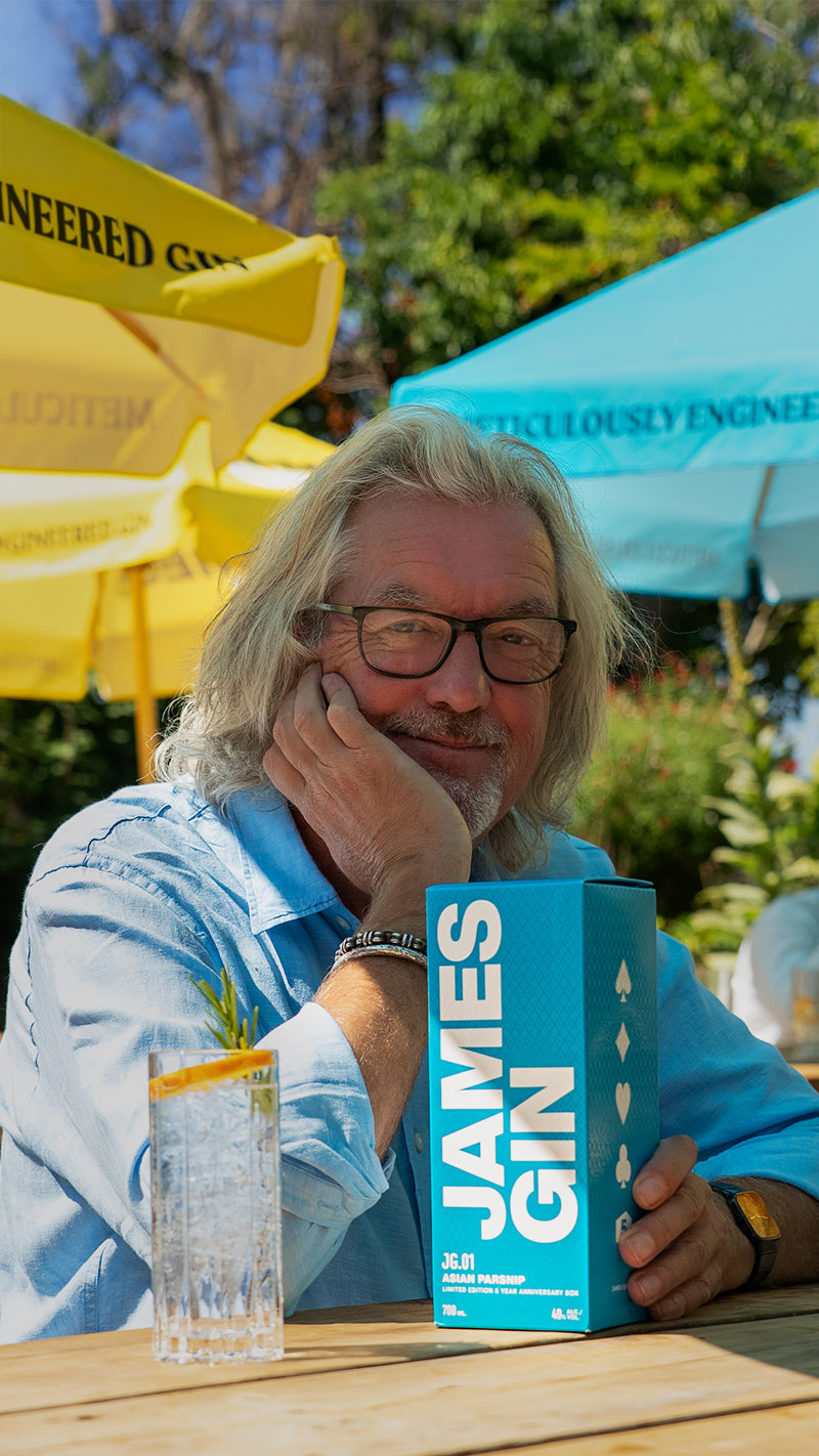 James Gin 5 Year Anniversary | Celebrating 5 years of Award Winning Gin by James May