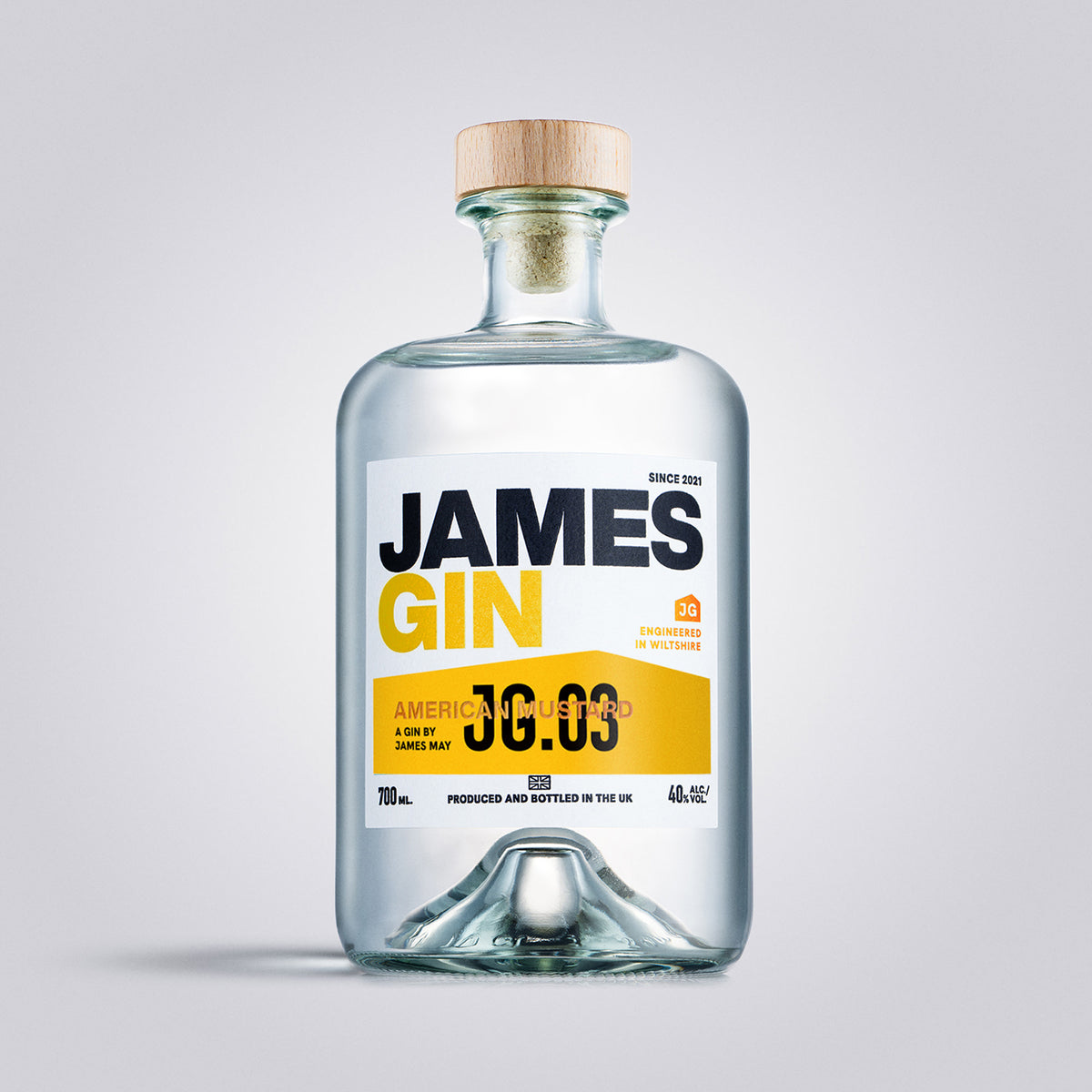 James Gin American Mustard | Award Winning Gin by James May | British Gin made in Wiltshire
