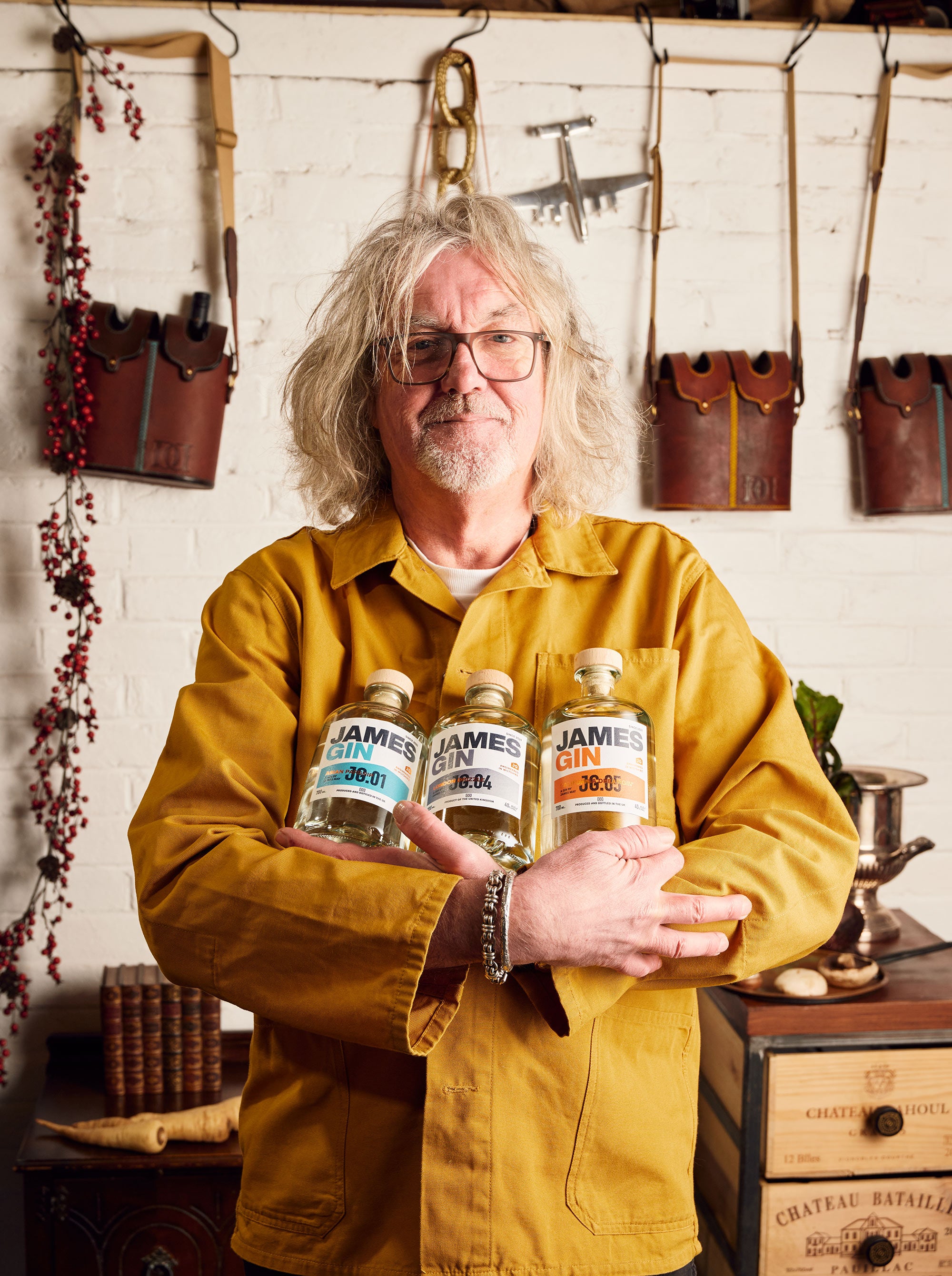 Join the gin club | James May cuddles James Gin bottles | Asian Parsnip | London Drizzle | California Dreamgin'