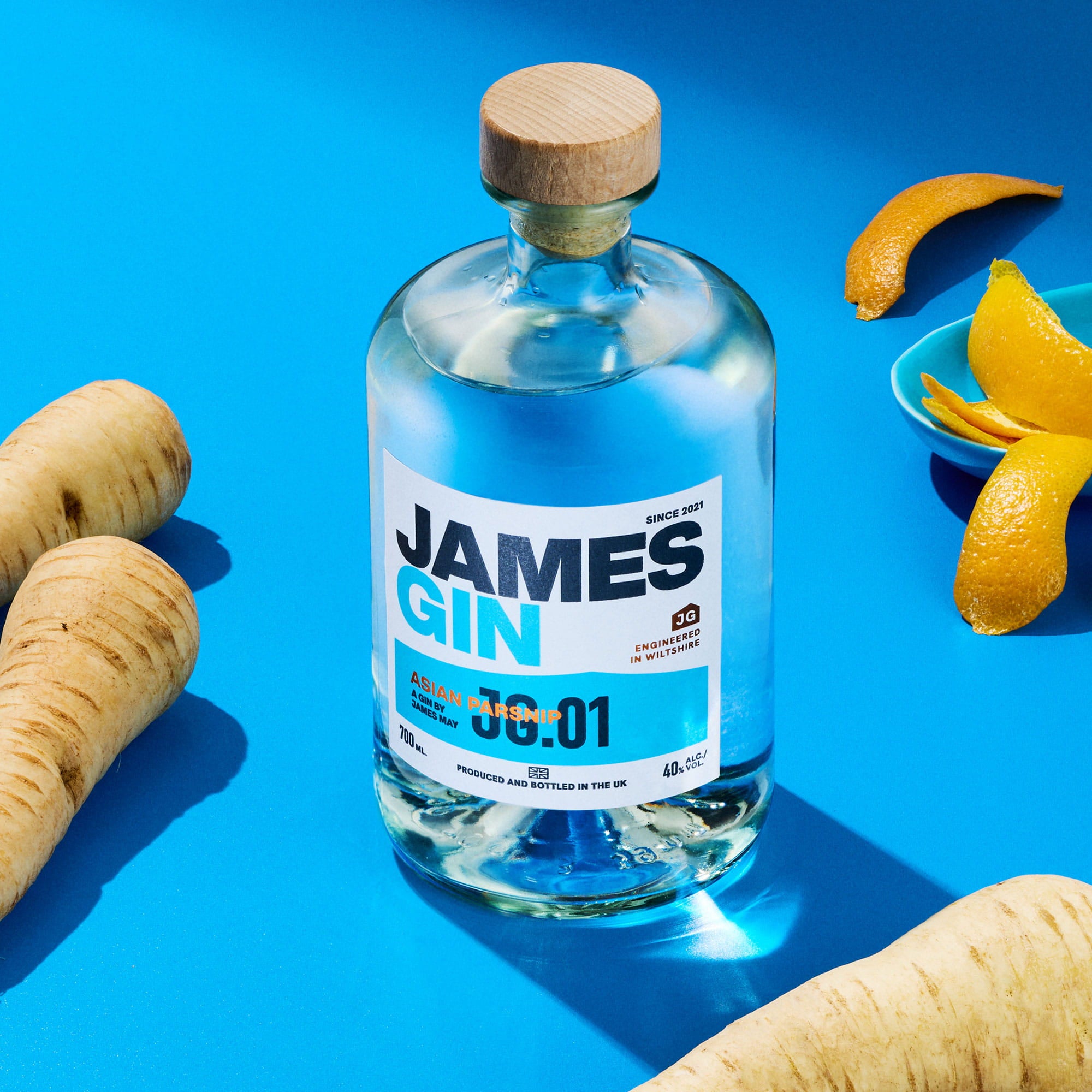 James Gin Asian Parsnip with botanicals | Award winning gin by James May